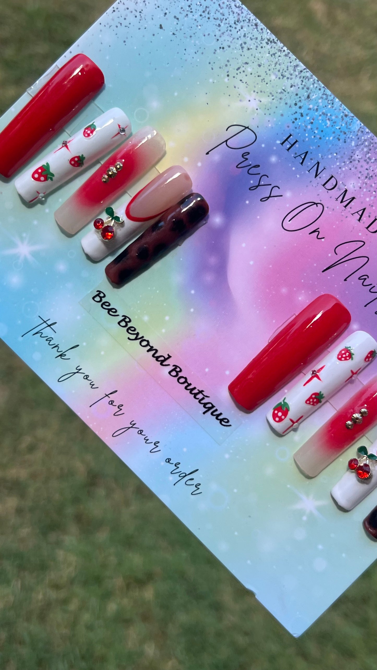 Cherry Magic Press on Nails