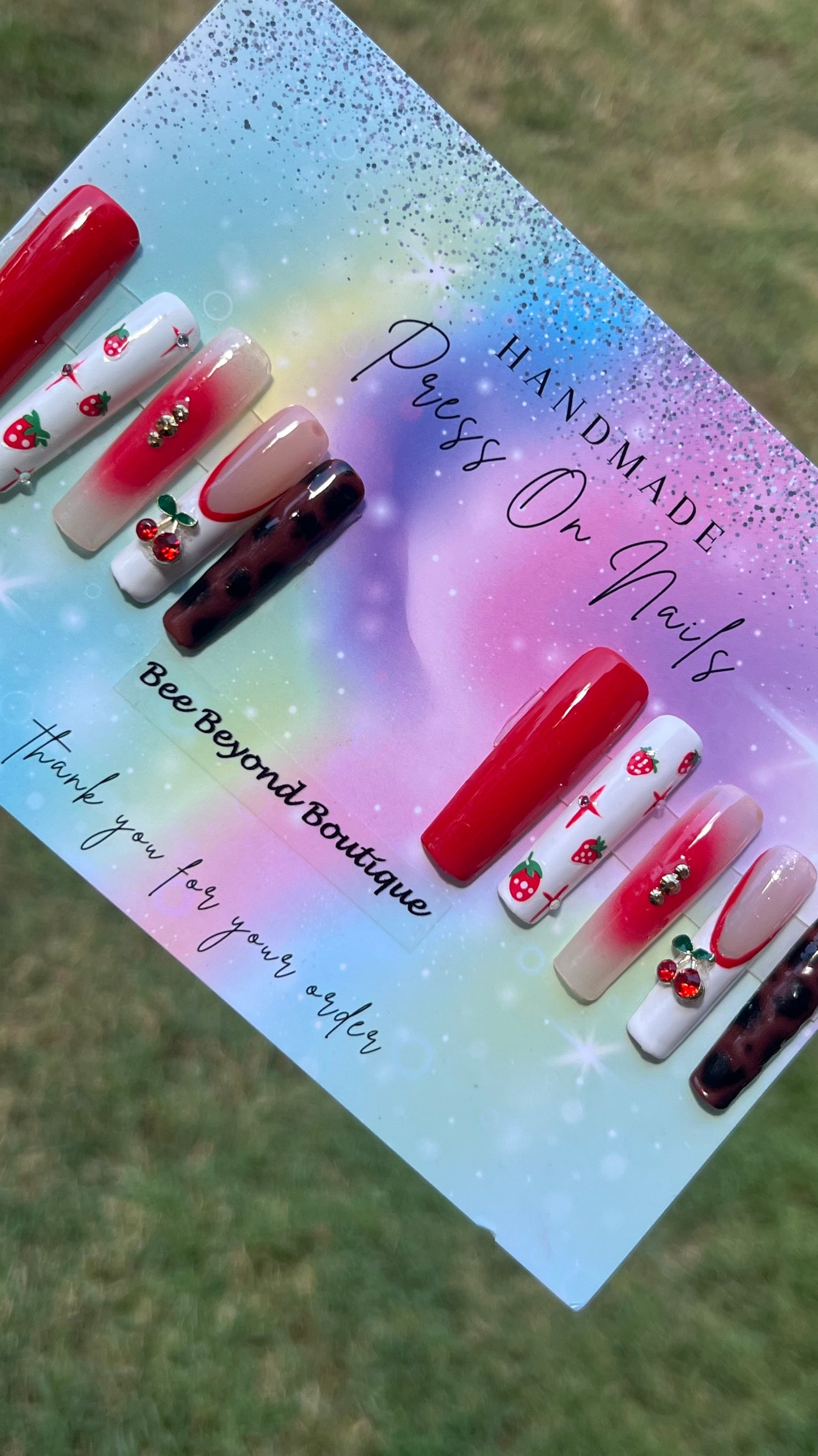 Cherry Magic Press on Nails