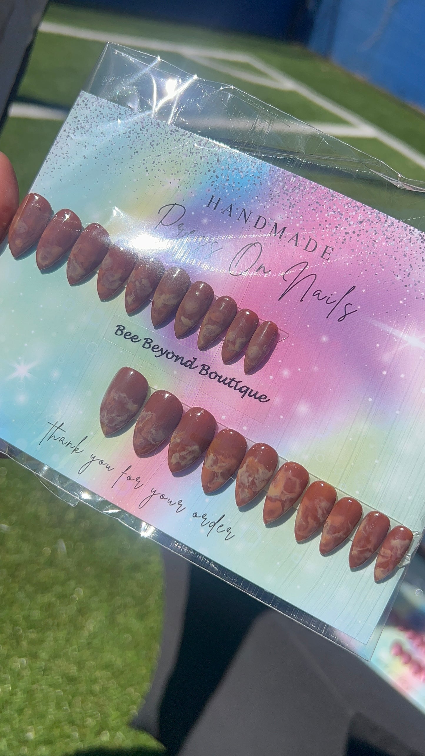 Brown Mocha Press on Nails