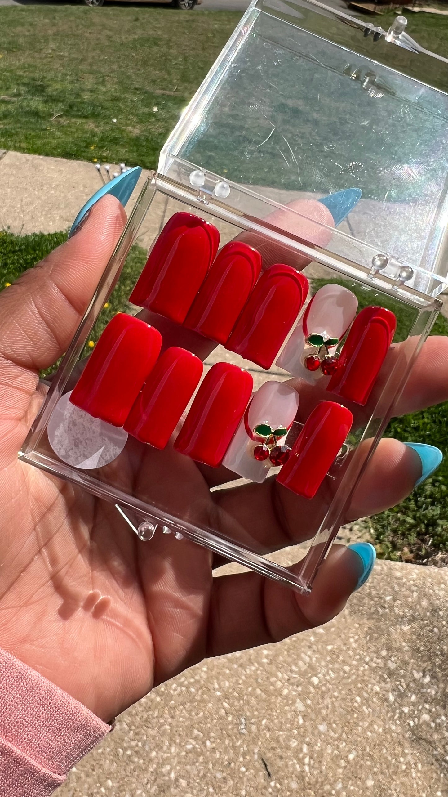 Cherry Summer Press on Nails