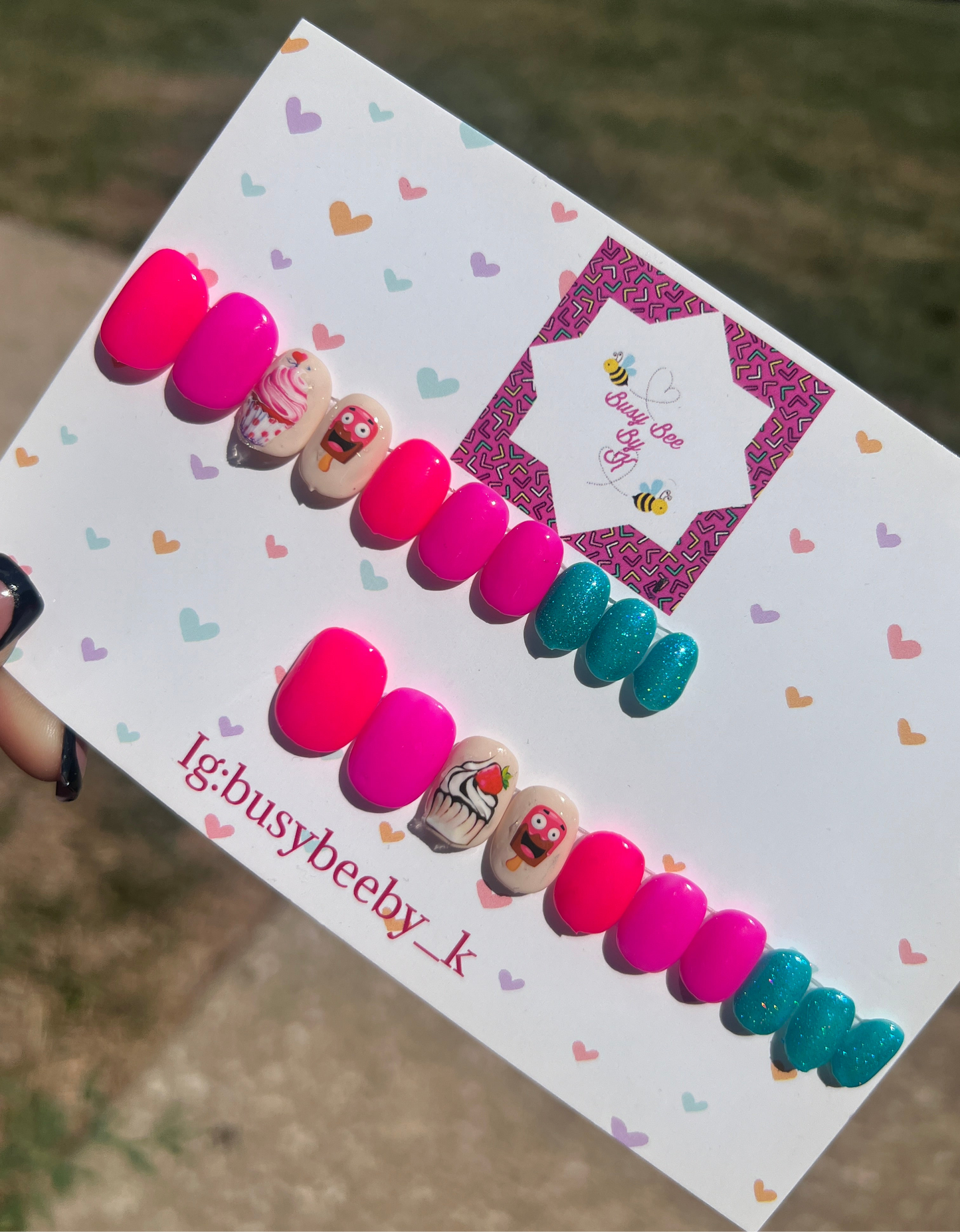 Color Pop Busy Bee Kids Nails