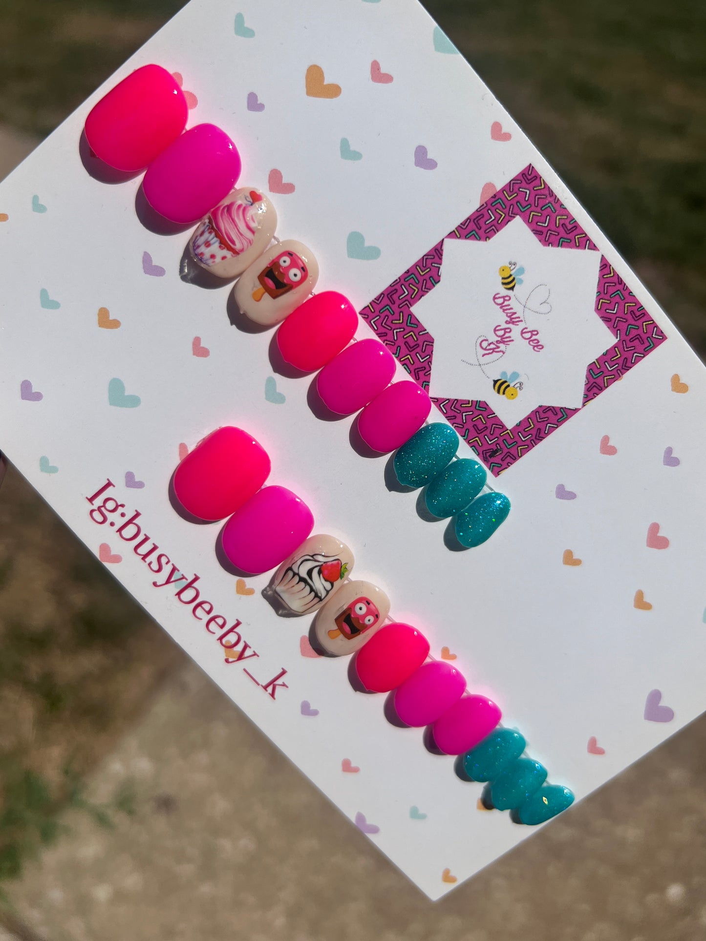 Color Pop Busy Bee Kids Nails