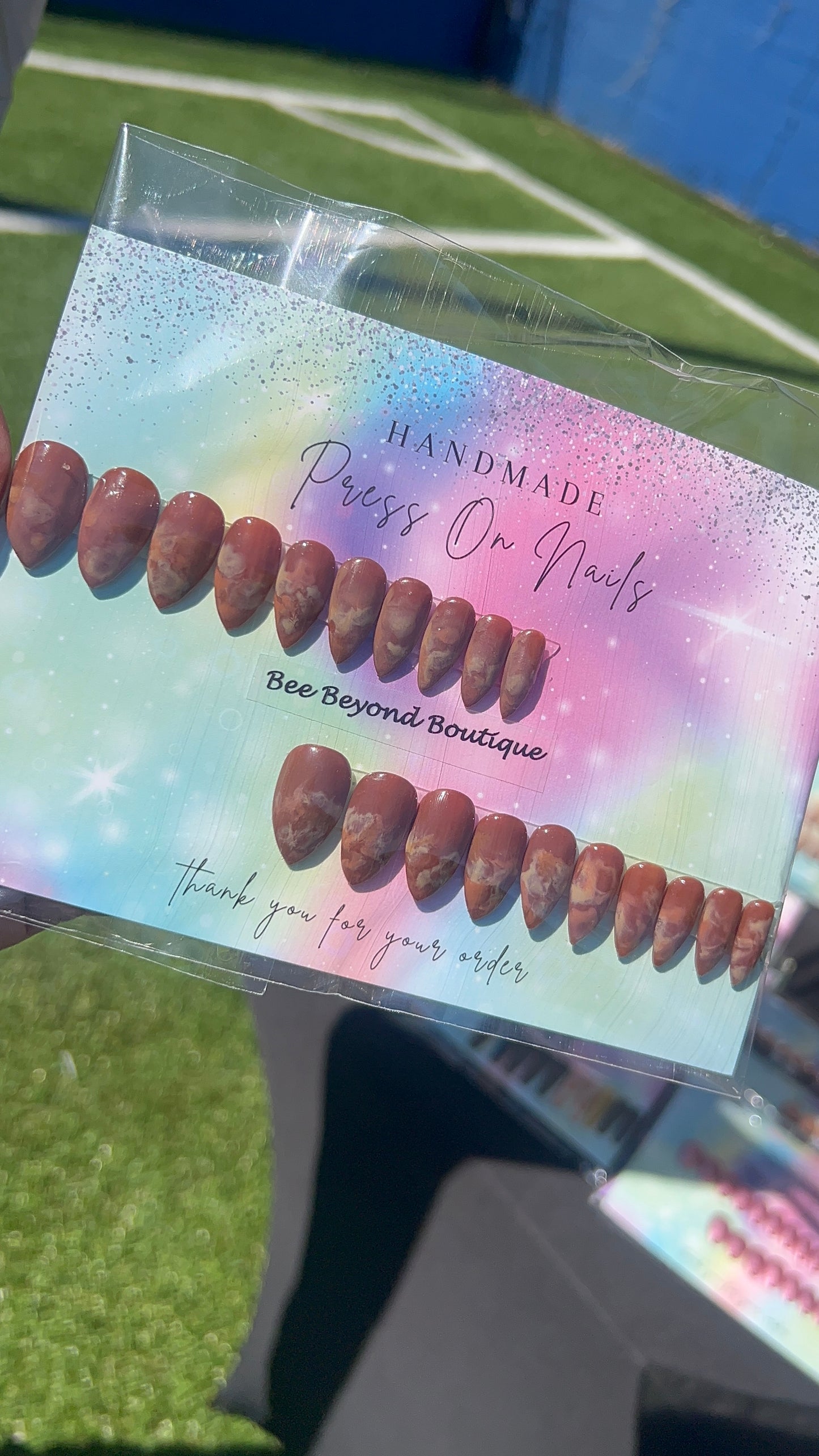 Brown Mocha Press on Nails
