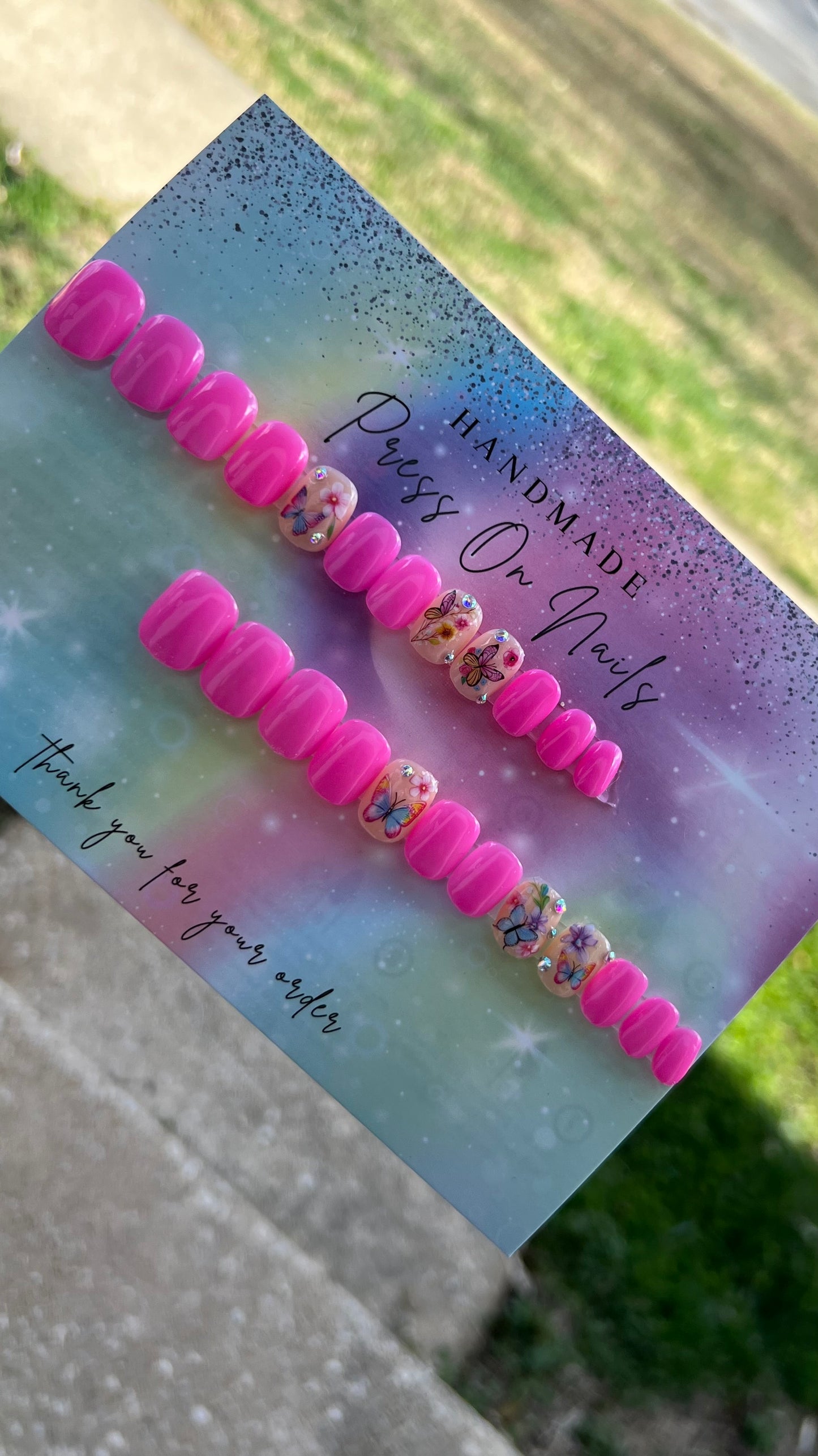 Spring Time Kids Press on Nails