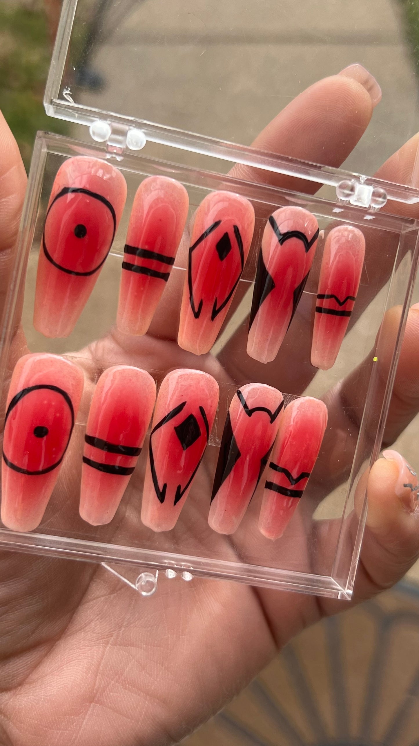 Sukuna Anime Press on Nails