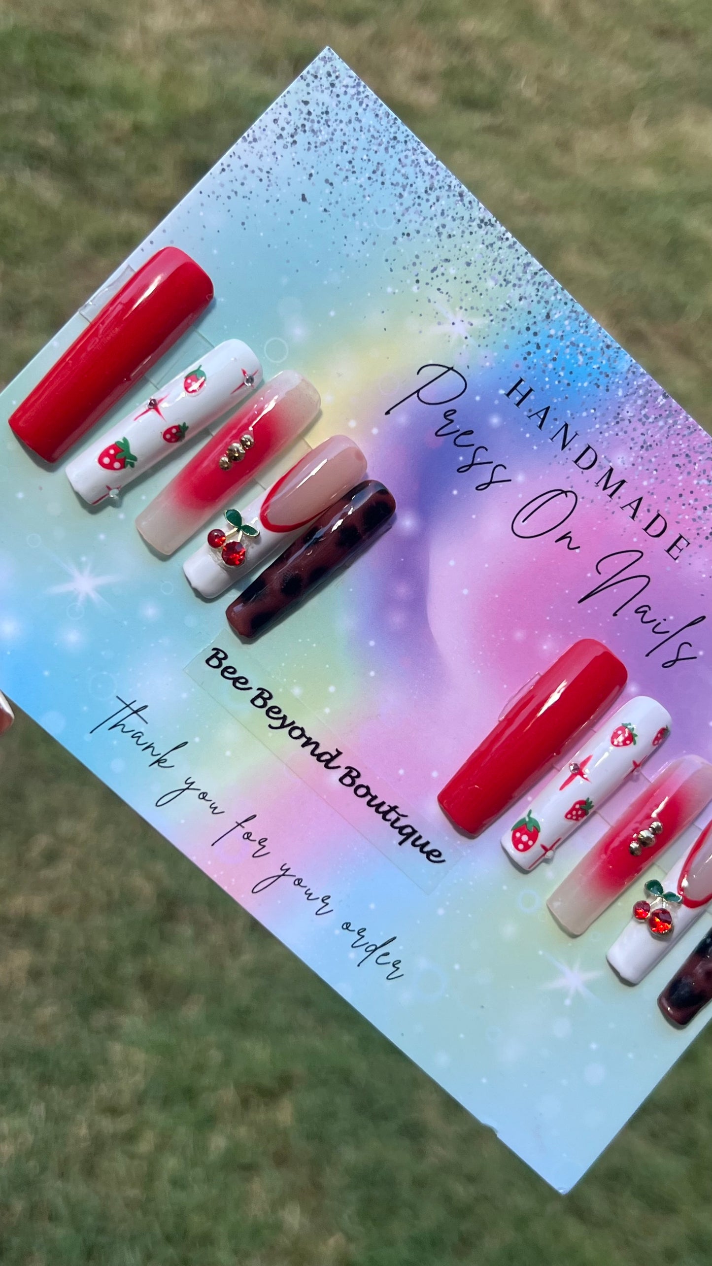 Cherry Magic Press on Nails