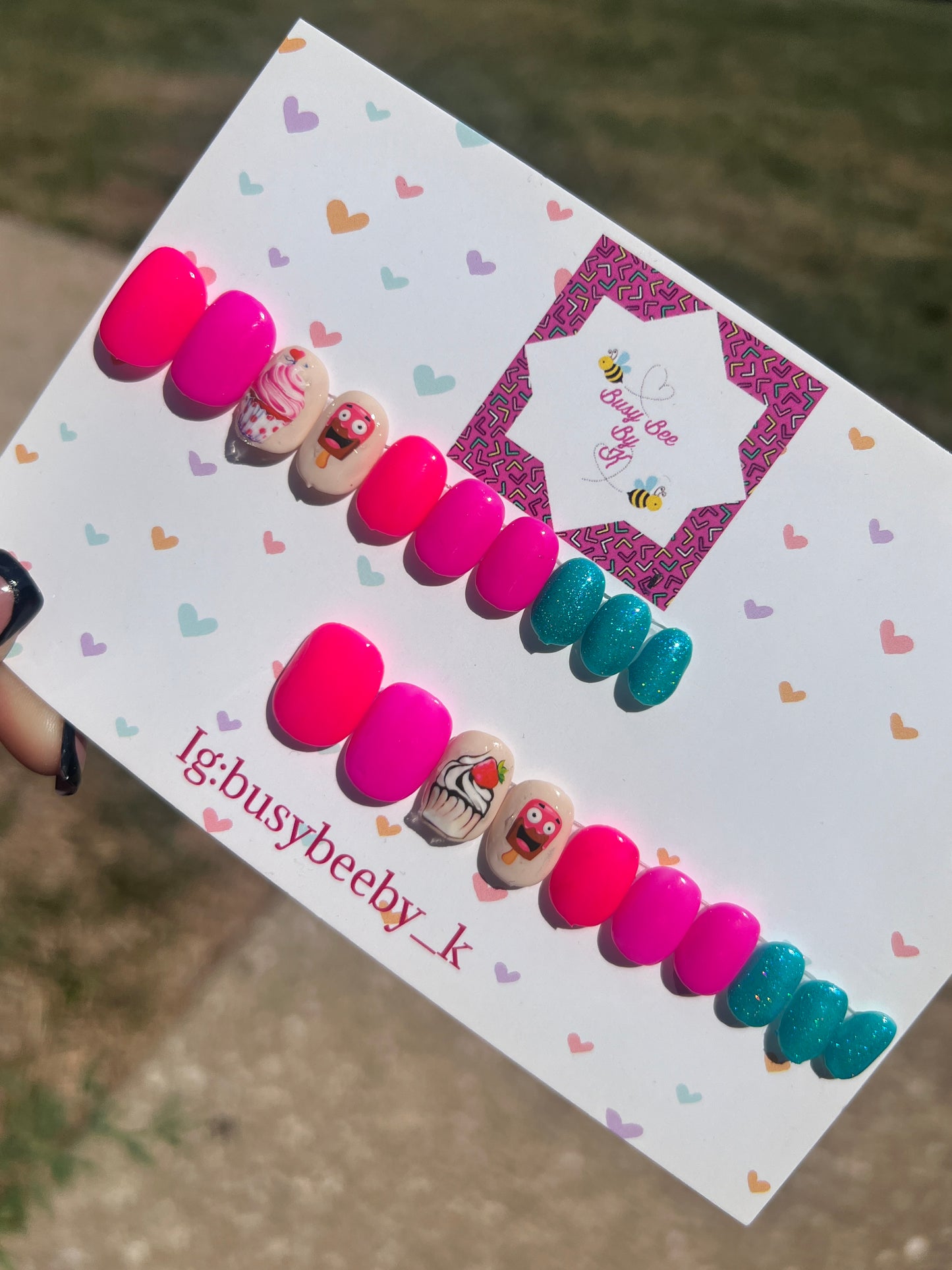 Color Pop Busy Bee Kids Nails