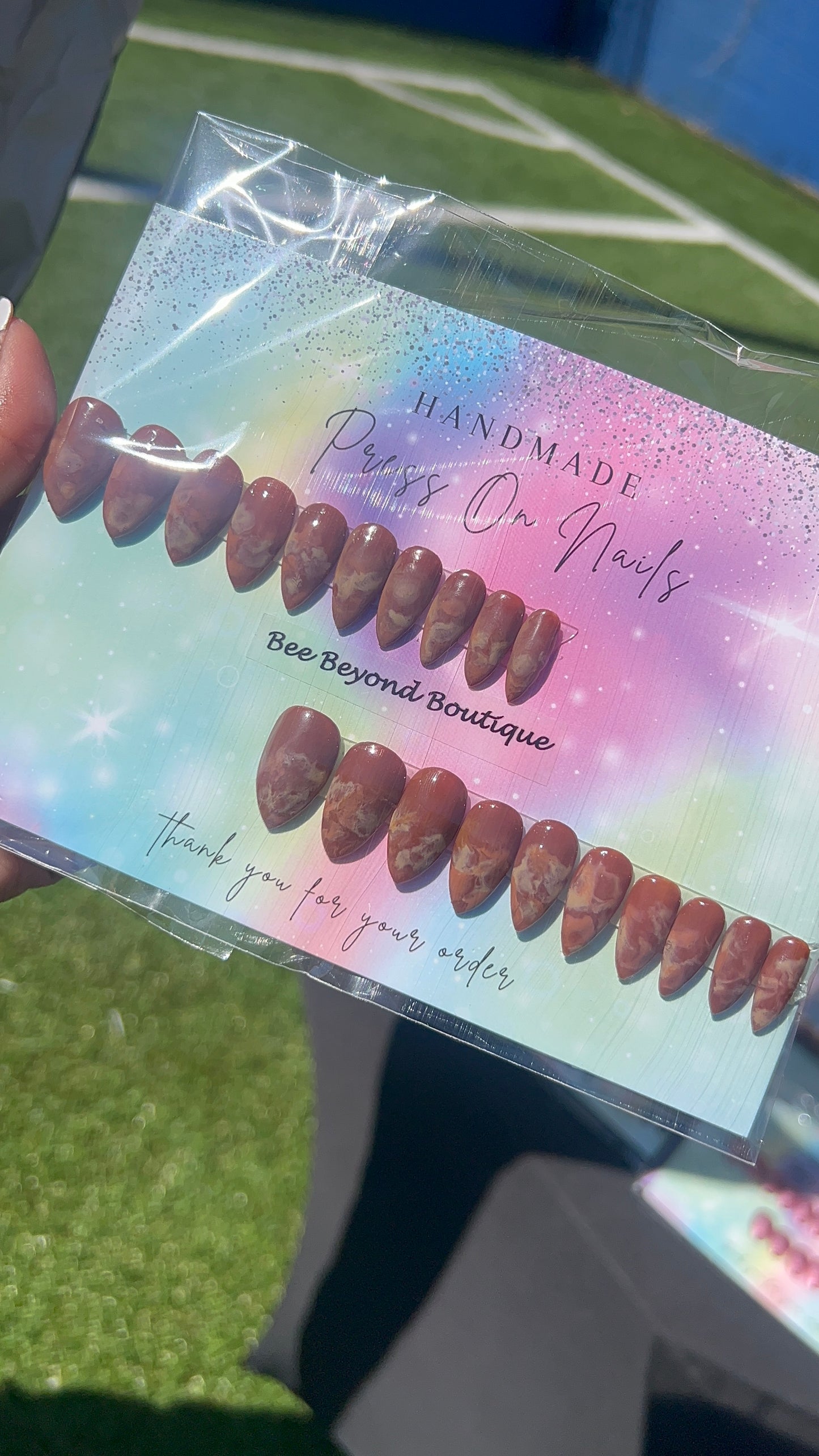 Brown Mocha Press on Nails