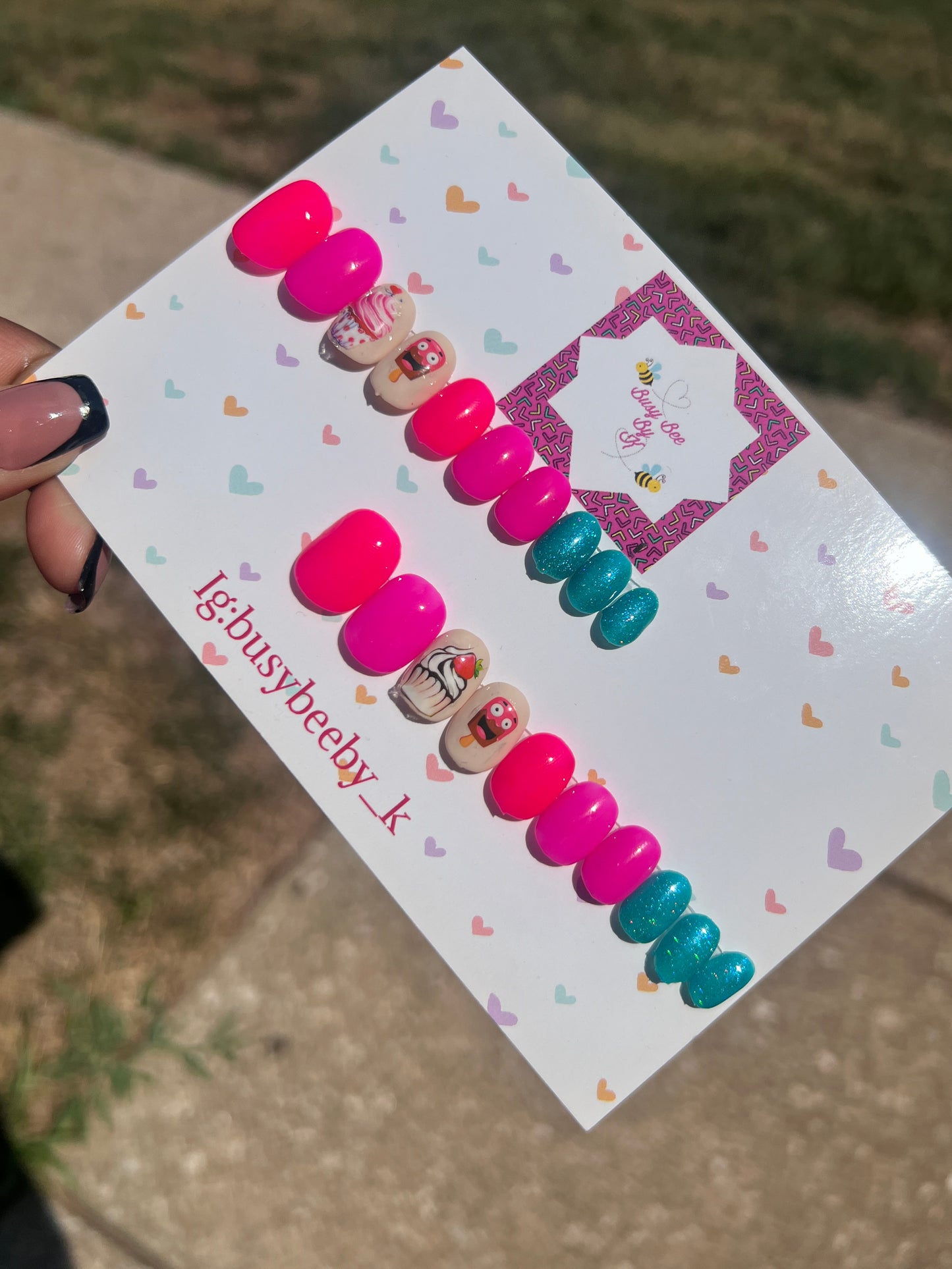 Color Pop Busy Bee Kids Nails