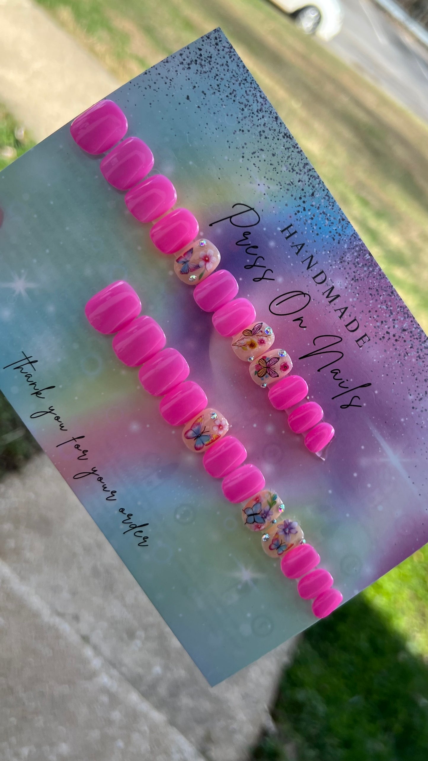 Spring Time Kids Press on Nails