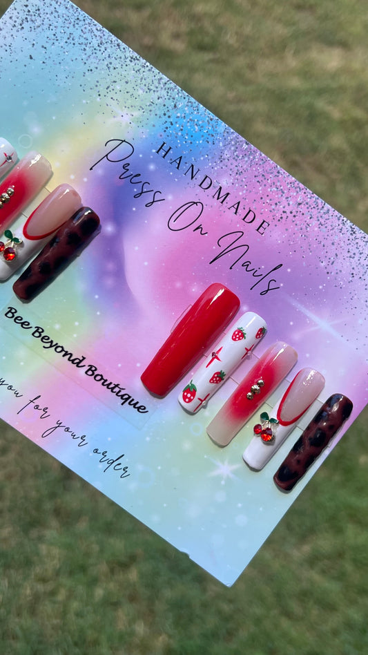 Cherry Magic Press on Nails