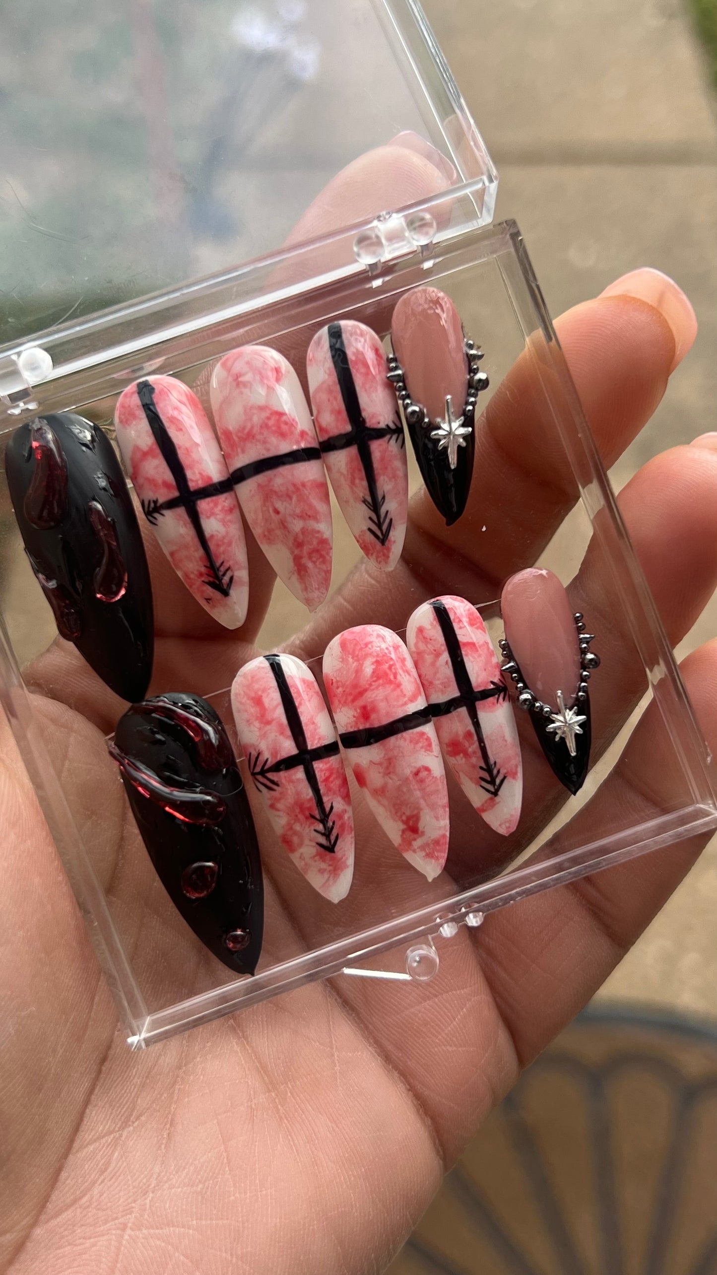 Choso Anime Press on Nails