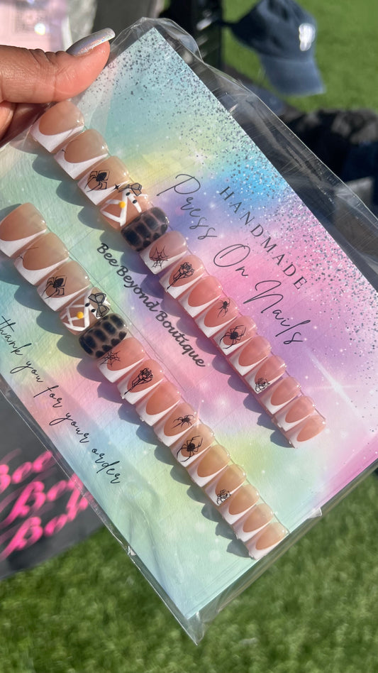 Halloween spider press on nails