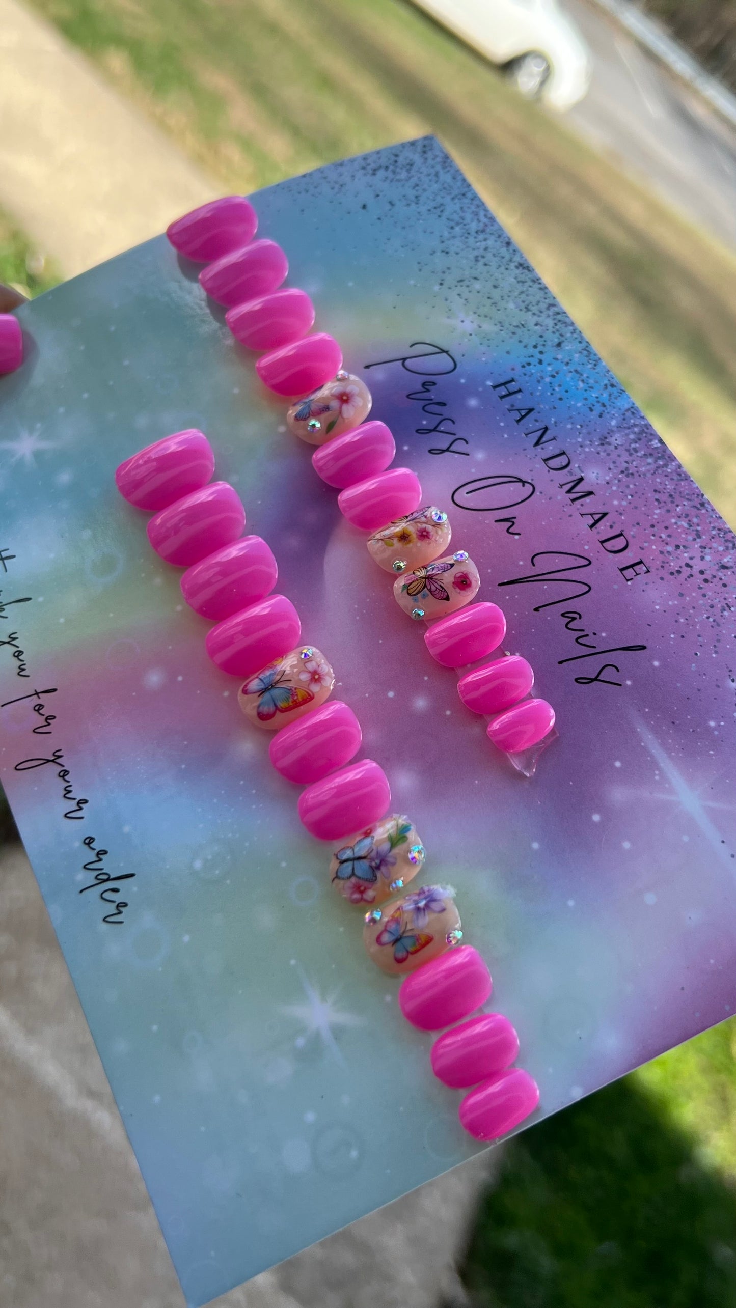 Spring Time Kids Press on Nails