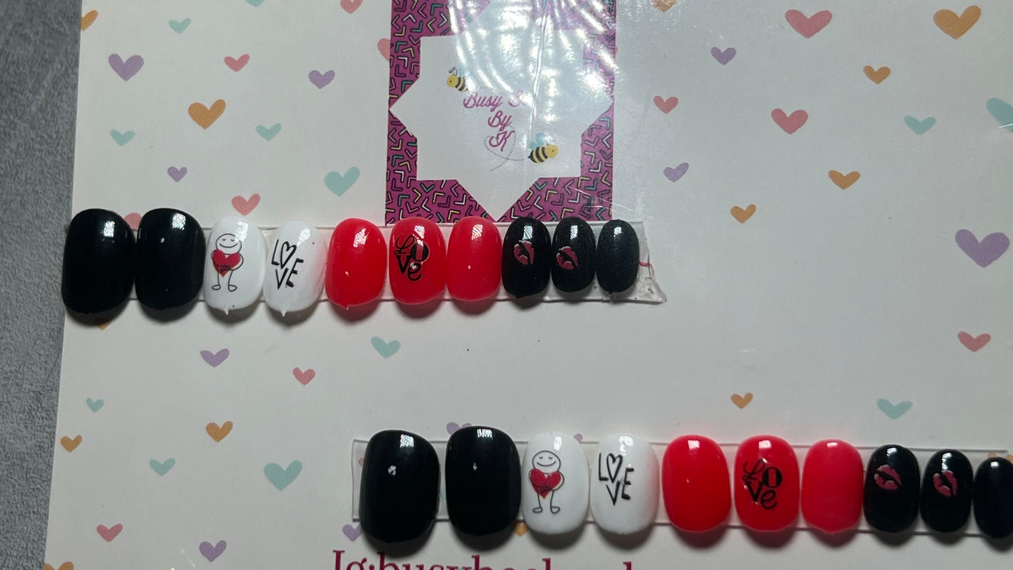 Heart to Heart  Kids Nails