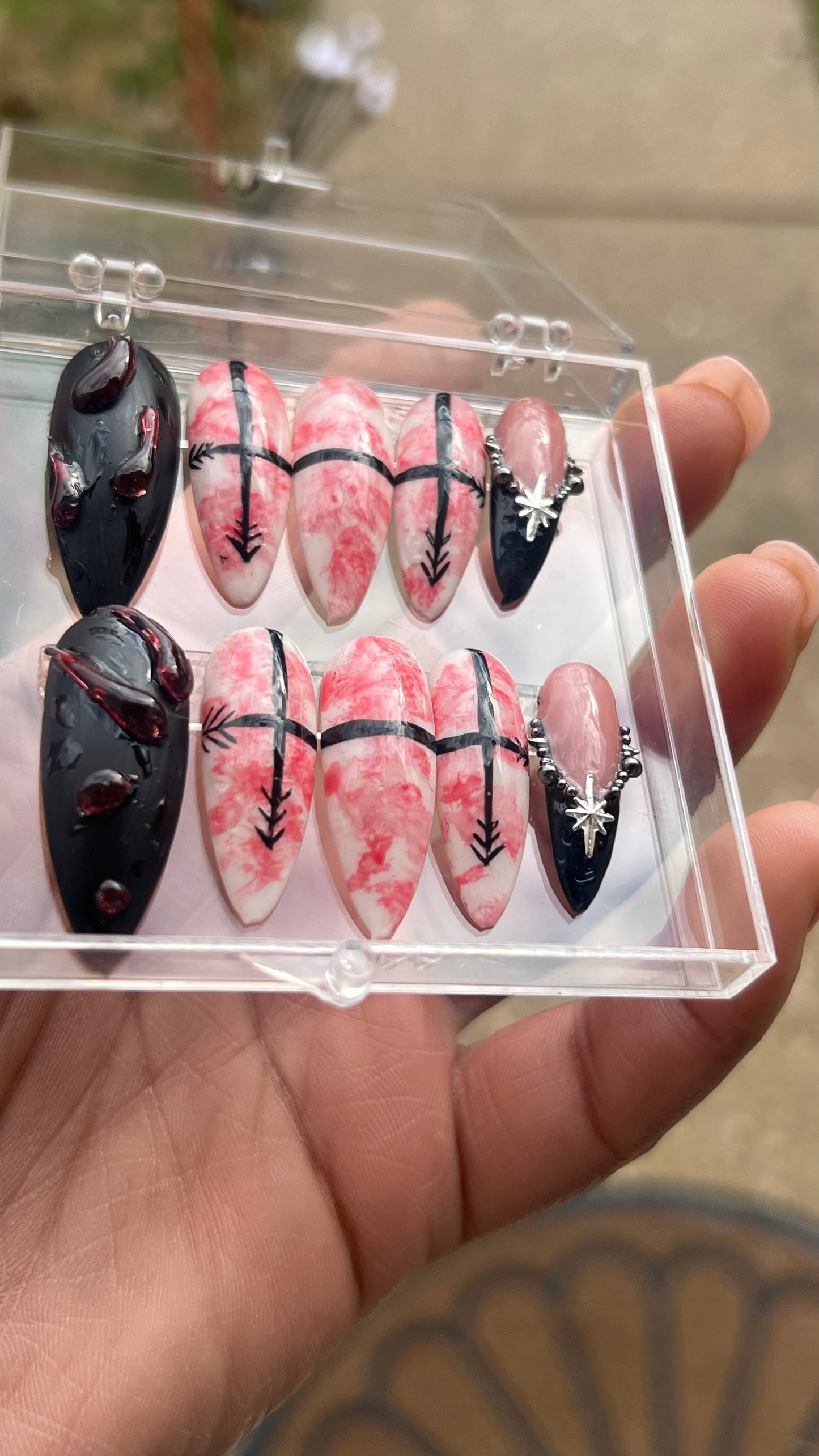 Choso Anime Press on Nails