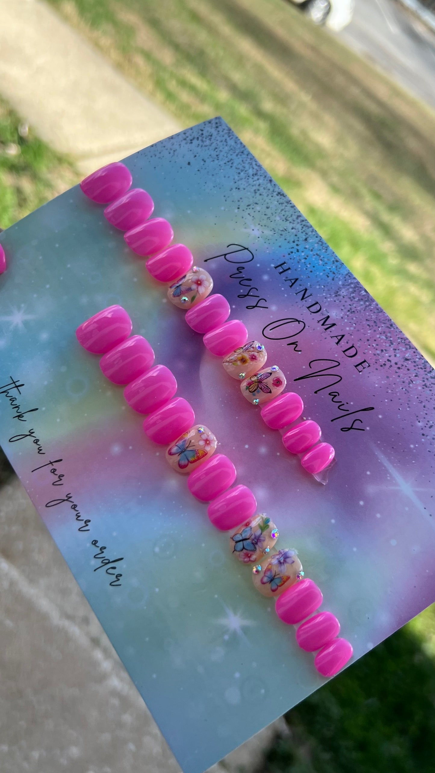 Spring Time Kids Press on Nails