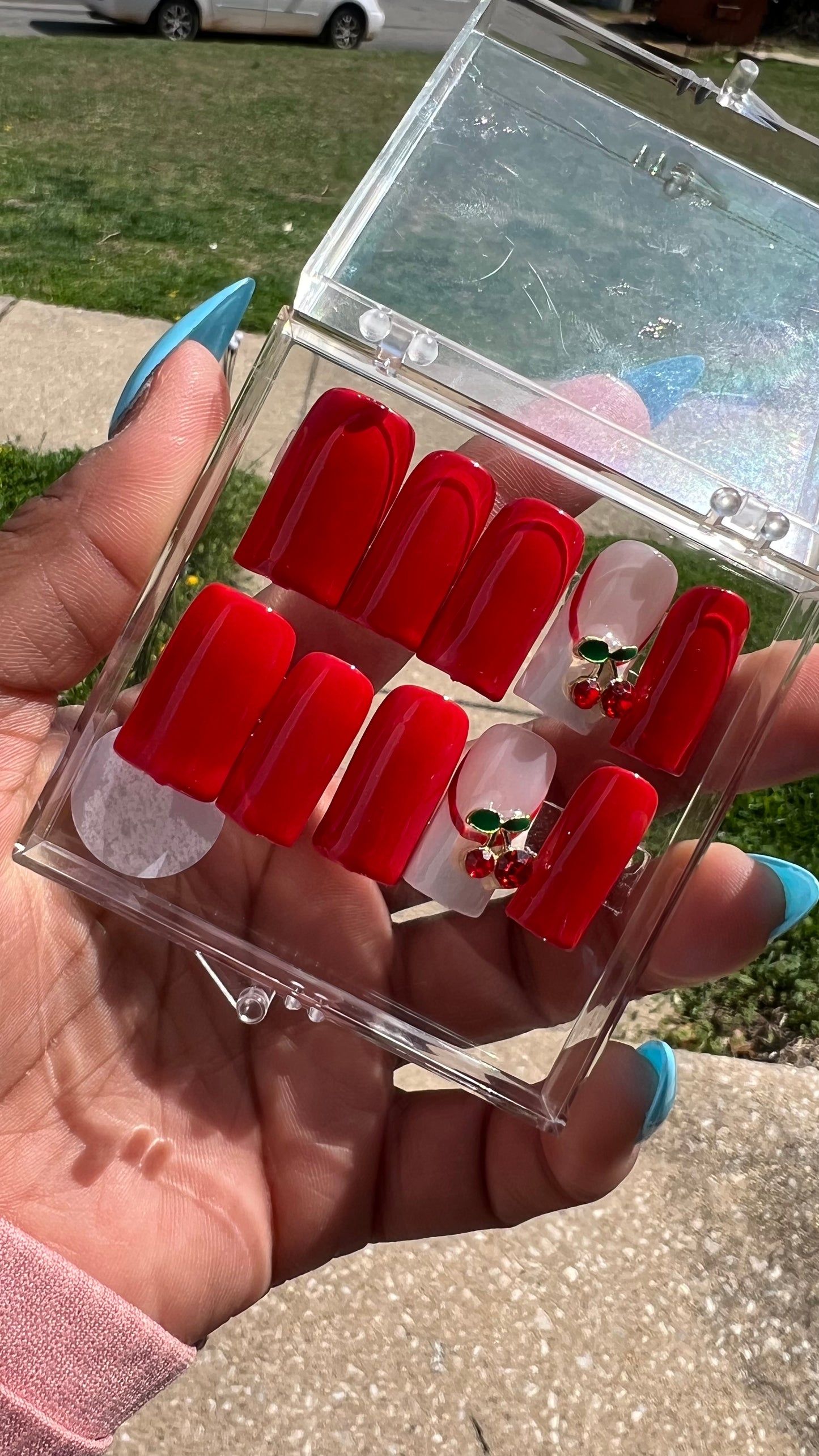 Cherry Summer  Press on Nails