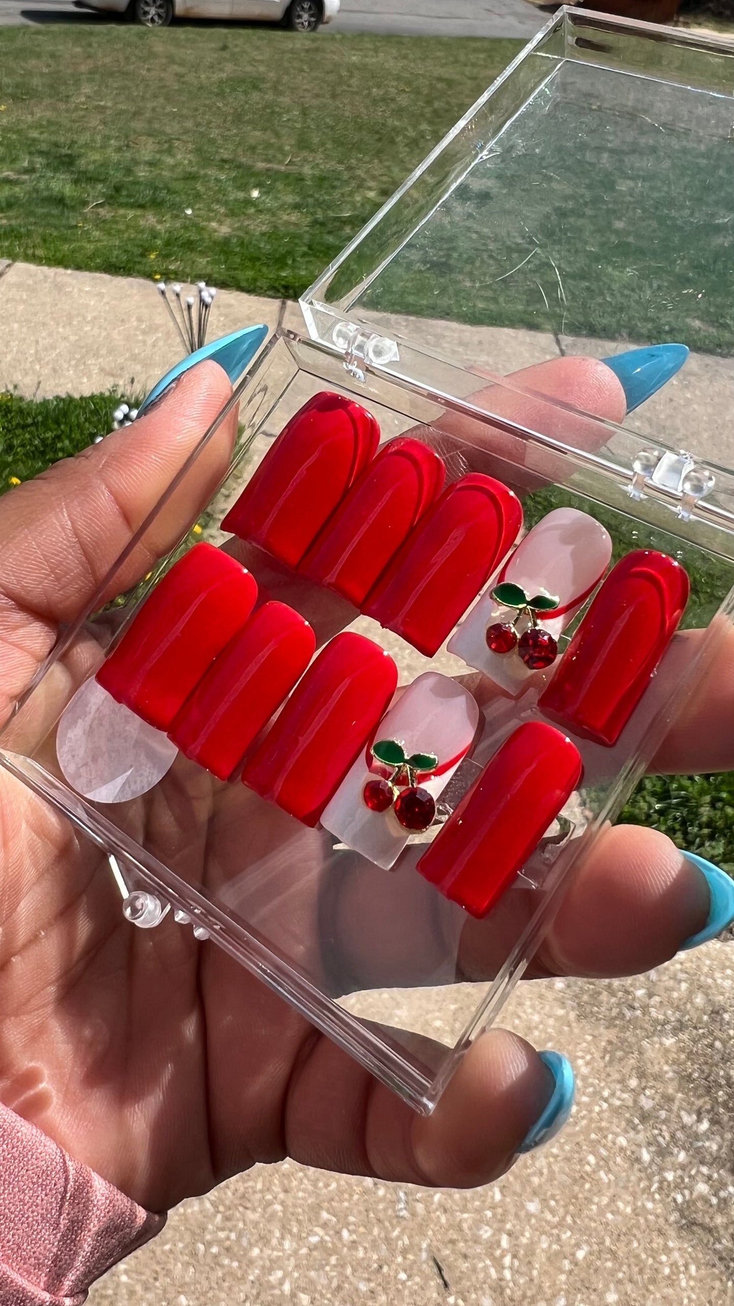 Cherry Summer  Press on Nails